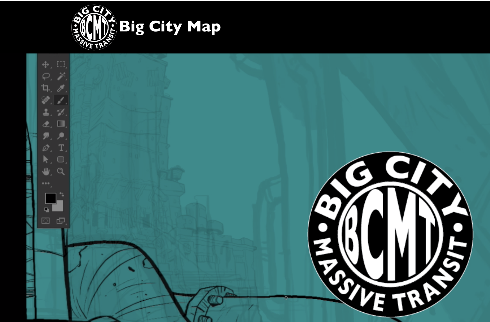 Screenshot of Big City Map website